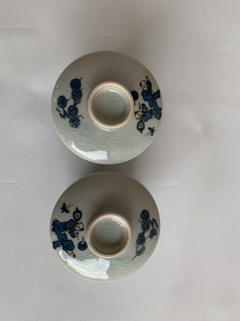 古玩陶瓷嬰戲紋蓋杯拍賣,當前價格268元