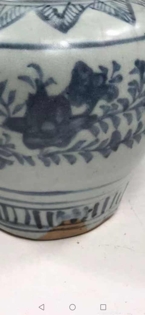 古玩陶瓷青花花卉紋蓋罐拍賣,當(dāng)前價(jià)格5800元