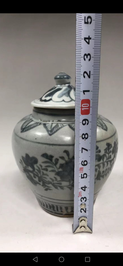 古玩陶瓷青花花卉紋蓋罐拍賣,當(dāng)前價(jià)格5800元