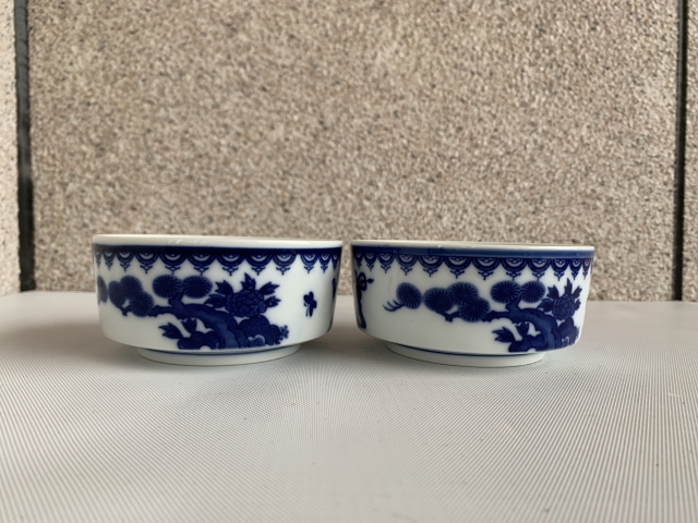 古玩陶瓷嬰戲紋青花小碗拍賣，當前價格220元