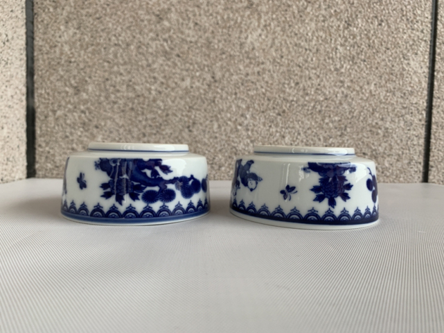 古玩陶瓷嬰戲紋青花小碗拍賣，當前價格220元