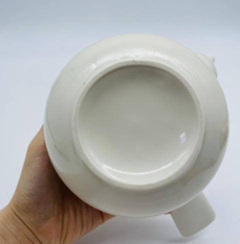 古玩陶瓷嬰戲紋側把壺拍賣，當前價格220元