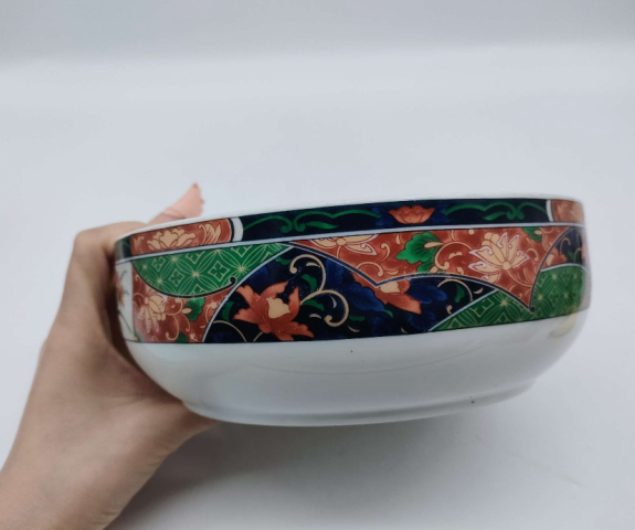 古玩陶瓷花卉紋羅漢缽拍賣，當(dāng)前價(jià)格150元