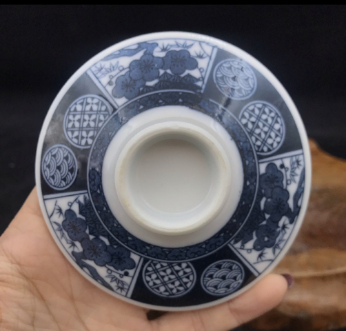 古玩陶瓷青花蓋杯拍賣，當前價格198元