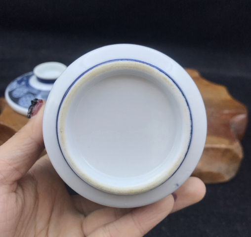 古玩陶瓷青花蓋杯拍賣，當前價格198元