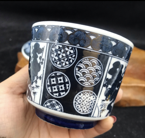 古玩陶瓷青花蓋杯拍賣，當前價格198元