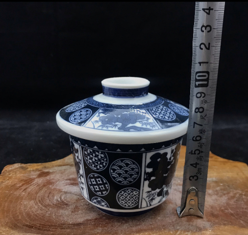 古玩陶瓷青花蓋杯拍賣，當前價格198元