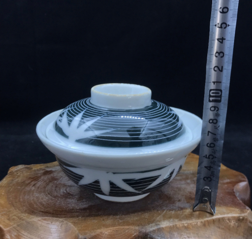 古玩陶瓷竹紋蓋碗拍賣，當前價格260元