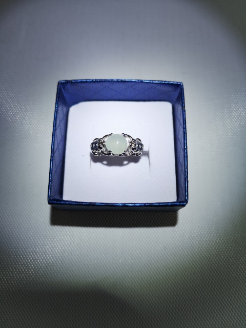 古玩玉器翡翠男戒指拍賣，當前價格550元