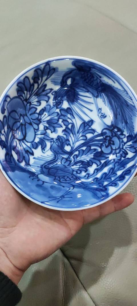 古玩陶瓷青花鳳紋盤拍賣,當前價格5000元