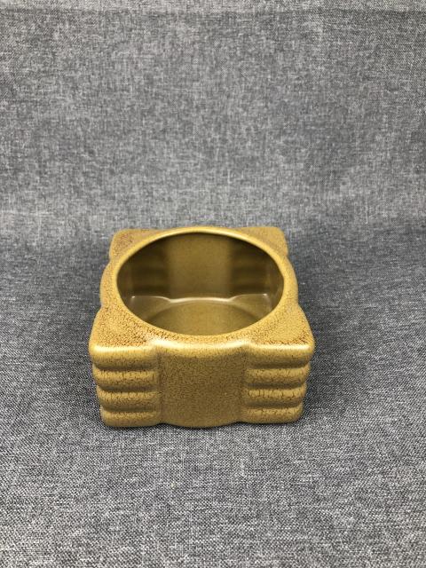 古玩陶瓷(已保真)茶葉末琮式洗拍賣,當前價格980元
