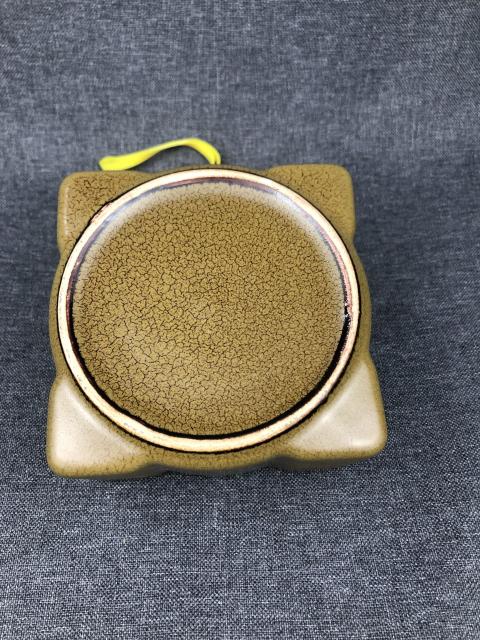 古玩陶瓷(已保真)茶葉末琮式洗拍賣,當前價格980元
