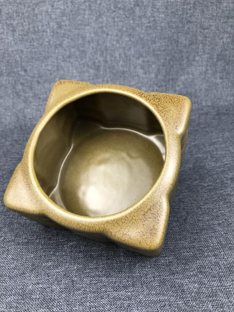 古玩陶瓷(已保真)茶葉末琮式洗拍賣,當前價格980元
