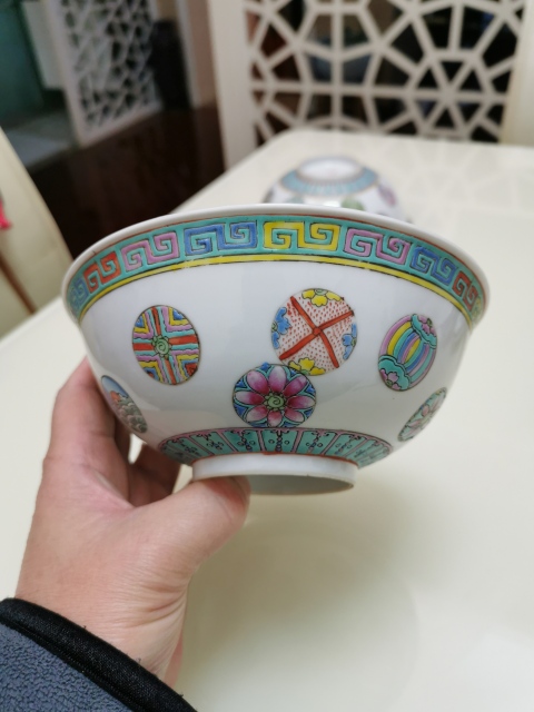 古玩陶瓷粉彩皮球花卉紋餐具十件套拍賣,當前價格13000元