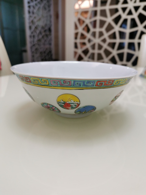 古玩陶瓷粉彩皮球花卉紋餐具十件套拍賣,當前價格13000元