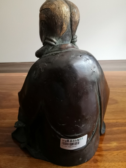 古玩銅器清晚·銅持卷觀音坐像拍賣,當前價格46000元
