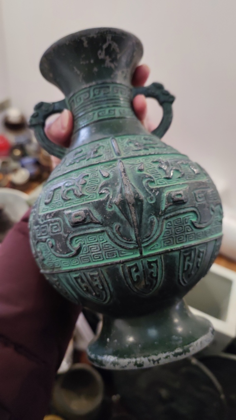 古玩雜項清末銅瓶拍賣,當(dāng)前價格1666元