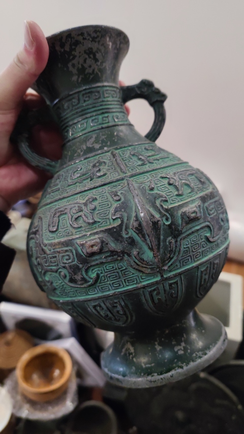 古玩雜項清末銅瓶拍賣,當(dāng)前價格1666元