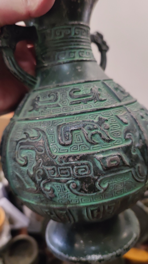 古玩雜項清末銅瓶拍賣,當(dāng)前價格1666元