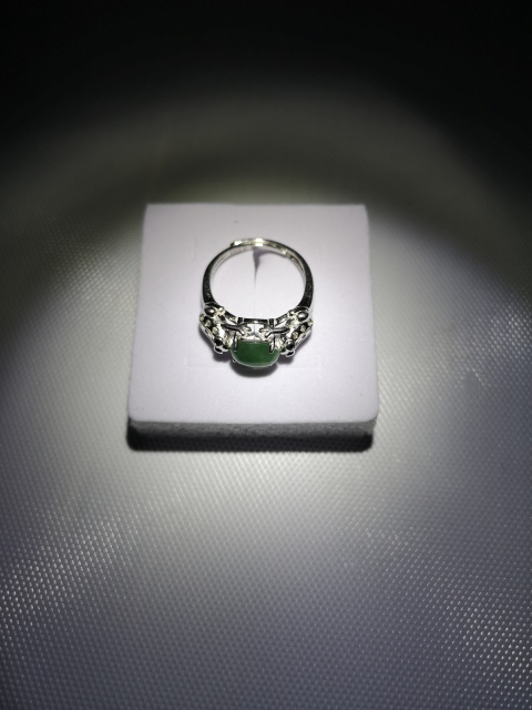 古玩玉器翡翠男戒指拍賣，當前價格550元