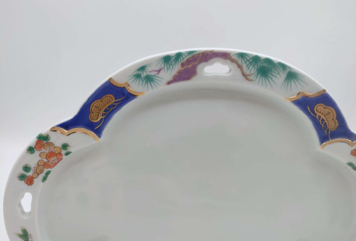 古玩陶瓷花卉紋盤拍賣，當前價格260元