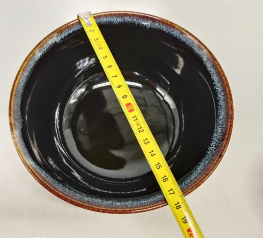 古玩陶瓷窯變黑釉碗拍賣,當前價格168元