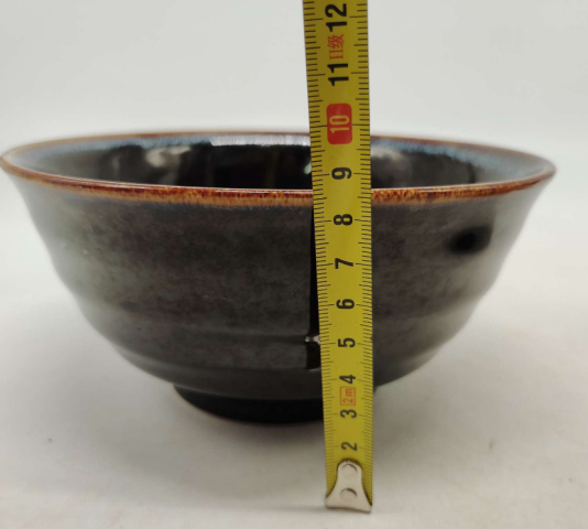 古玩陶瓷窯變黑釉碗拍賣,當前價格168元