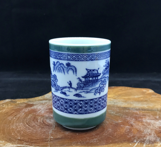 古玩陶瓷山水紋杯拍賣,當前價格398元