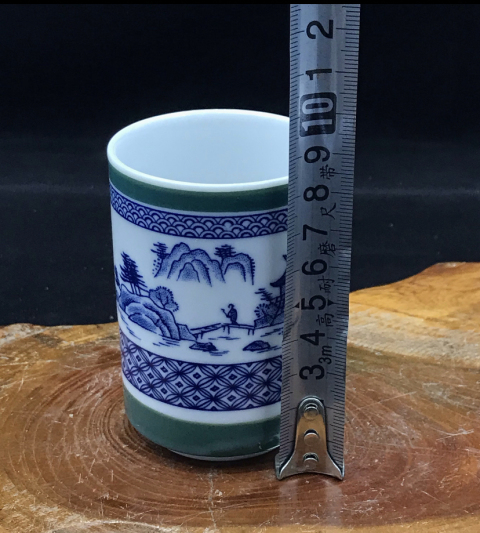 古玩陶瓷山水紋杯拍賣,當前價格398元