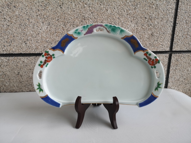 古玩陶瓷花卉紋盤拍賣，當前價格260元