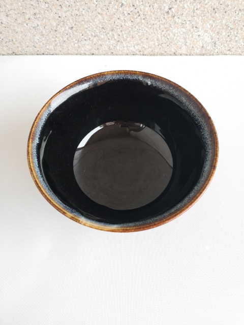 古玩陶瓷窯變黑釉碗拍賣,當前價格168元