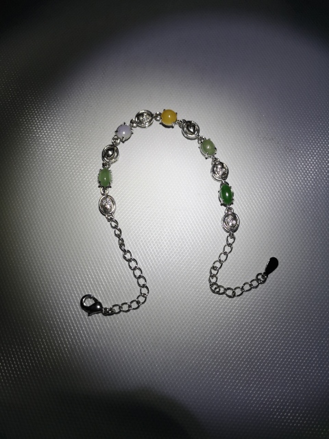 古玩玉器翡翠手鏈拍賣,當前價格550元