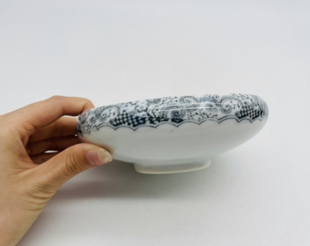 古玩陶瓷山水詩紋洗拍賣,當前價格120元