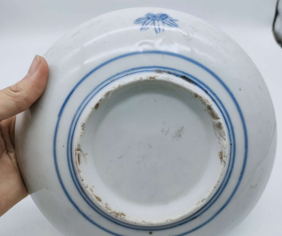 古玩陶瓷山水紋青花盤拍賣,當(dāng)前價格398元