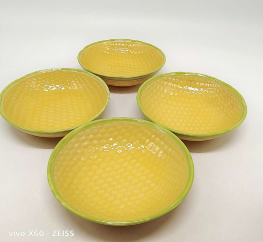 古玩陶瓷黃釉盤拍賣,當前價格220元
