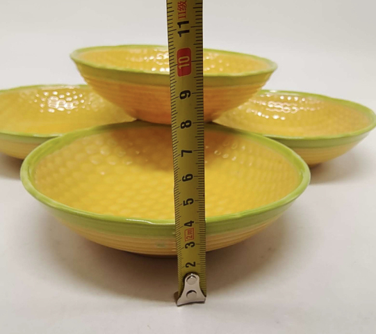 古玩陶瓷黃釉盤拍賣,當前價格220元
