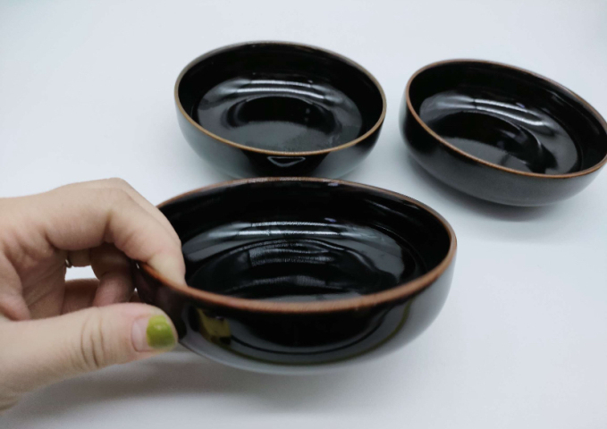 古玩陶瓷黑釉洗拍賣,當(dāng)前價格260元