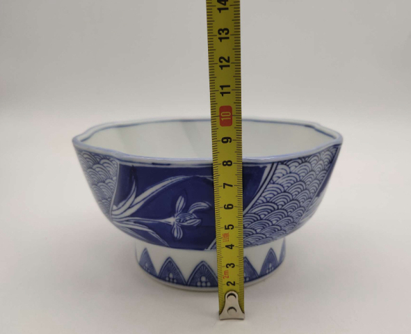 古玩陶瓷花卉紋青花碗拍賣，當(dāng)前價(jià)格120元