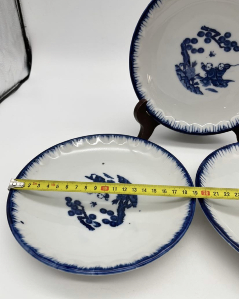 古玩陶瓷嬰戲紋青花盤拍賣，當前價格350元