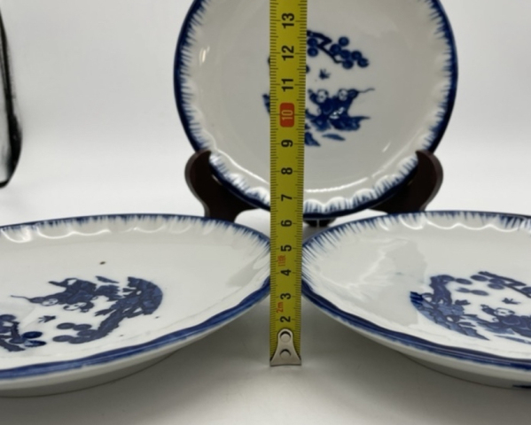 古玩陶瓷嬰戲紋青花盤拍賣，當前價格350元