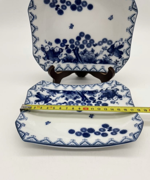 古玩陶瓷嬰戲紋青花盤拍賣,當前價格298元