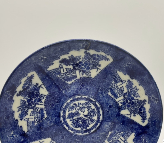 古玩陶瓷民國青花盤拍賣,當前價格260元