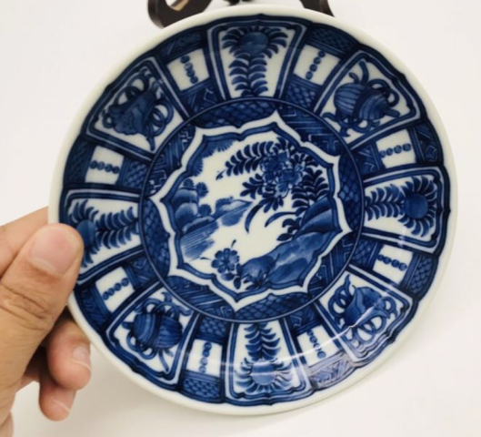 古玩陶瓷青花盤拍賣，當前價格168元