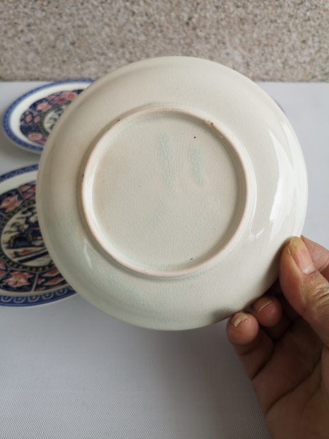 古玩陶瓷青花加彩盤拍賣,當前價格298元