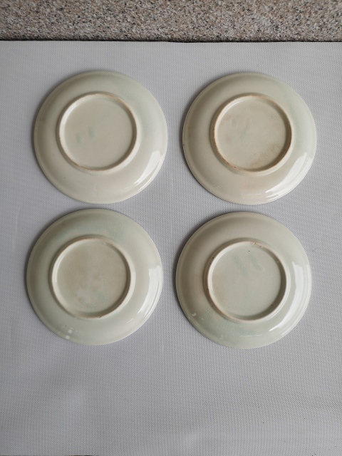 古玩陶瓷青花加彩盤拍賣,當前價格298元