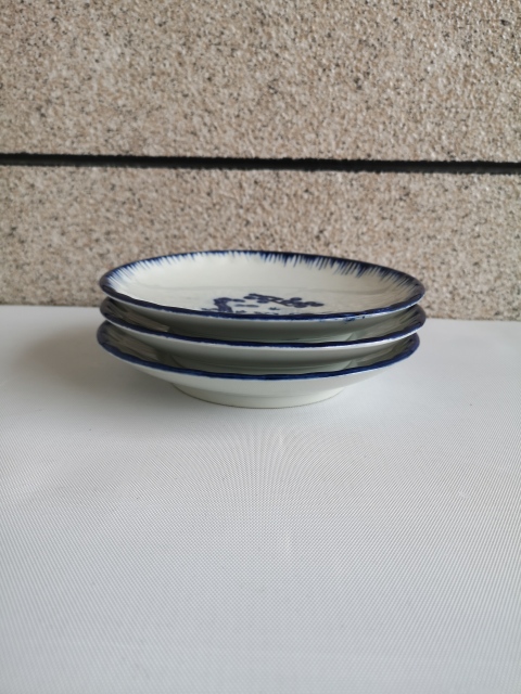 古玩陶瓷嬰戲紋青花盤拍賣，當前價格350元