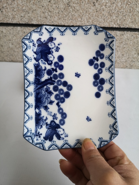 古玩陶瓷嬰戲紋青花盤拍賣,當前價格298元