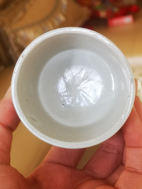 古玩陶瓷清代.白釉唇口釉（喝茶飲酒利器）拍賣，當前價格100元