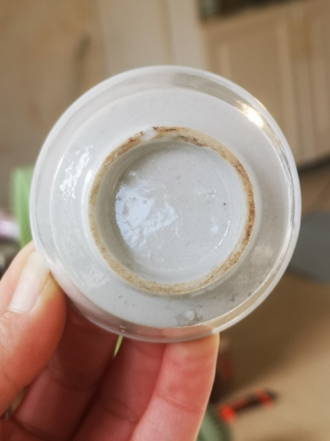 古玩陶瓷清代.白釉唇口釉（喝茶飲酒利器）拍賣，當前價格100元