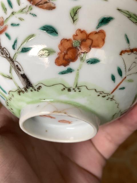 【瓷】　★ 瓷器 粉彩四季花卉紋折沿盤 ★　清代　蝶々 果物 手描文様　明清磁器 瓷】 ☆ 瓷器 粉彩四季花卉紋折沿盤 ☆ 清代 蝶々 果物 手描文様